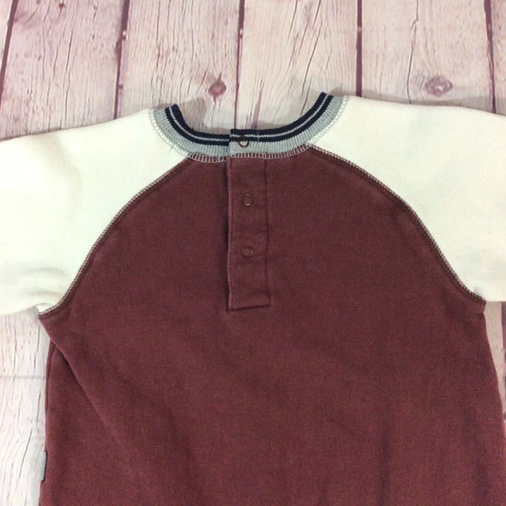 Carter’s Football Bear Long Sleeve Outfit - Size XL (12 Months)
